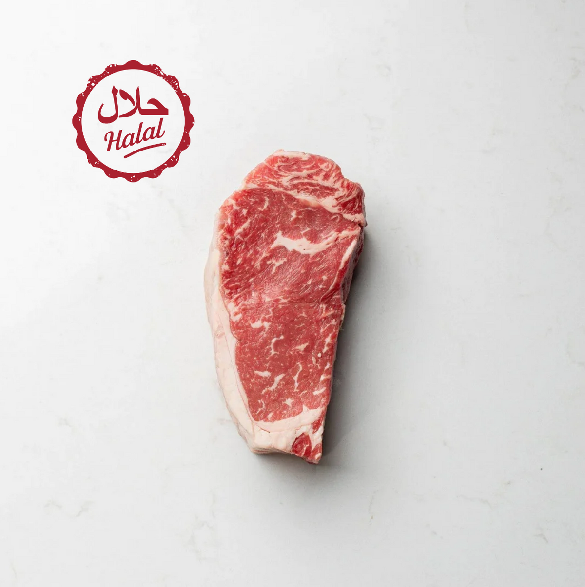 Halal AAA Striploin Steak 12oz (6 pcs)